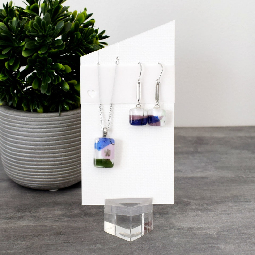 Boucles d'oreilles et pendentif