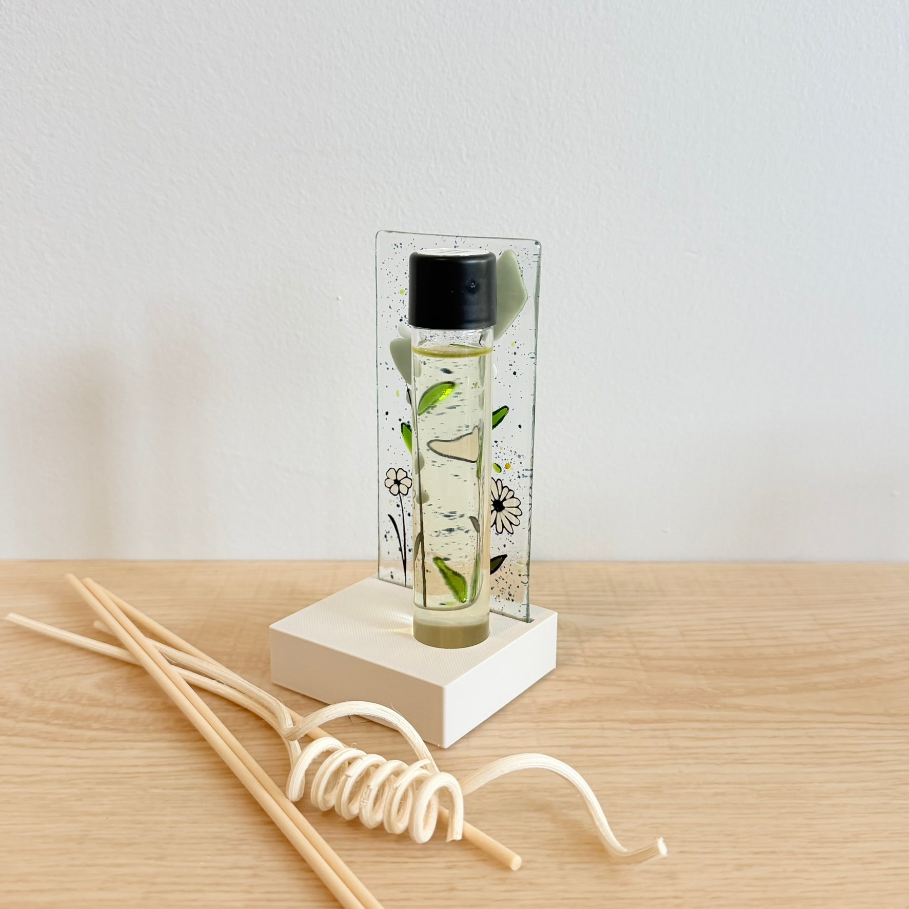 Diffuseur à roseaux -  FLEUR vert sauge