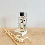 Diffuseur à roseaux -  FLEUR blanc et rouge-orange