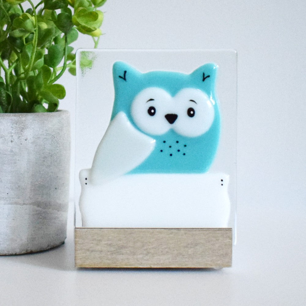 Veilleuse - HIBOU TURQUOISE