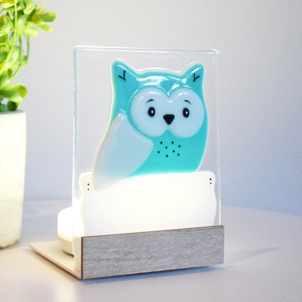 Veilleuse - HIBOU TURQUOISE