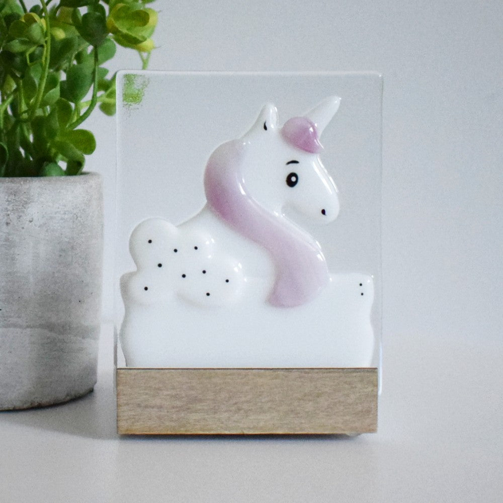 Veilleuse - LICORNE ROSE