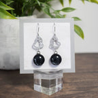 Boucle d'oreille Coeur - noir