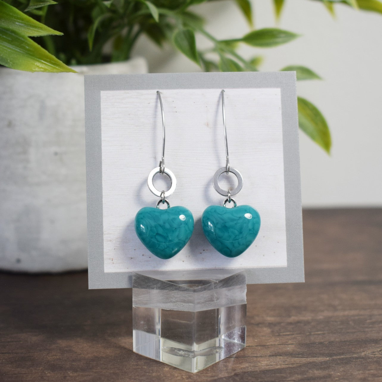 Boucle d'oreille Rond - Peacock