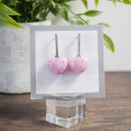 Barre d'oreille - Coeur Rose