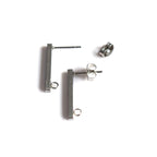 Barre d'oreille - Coeur Aqua