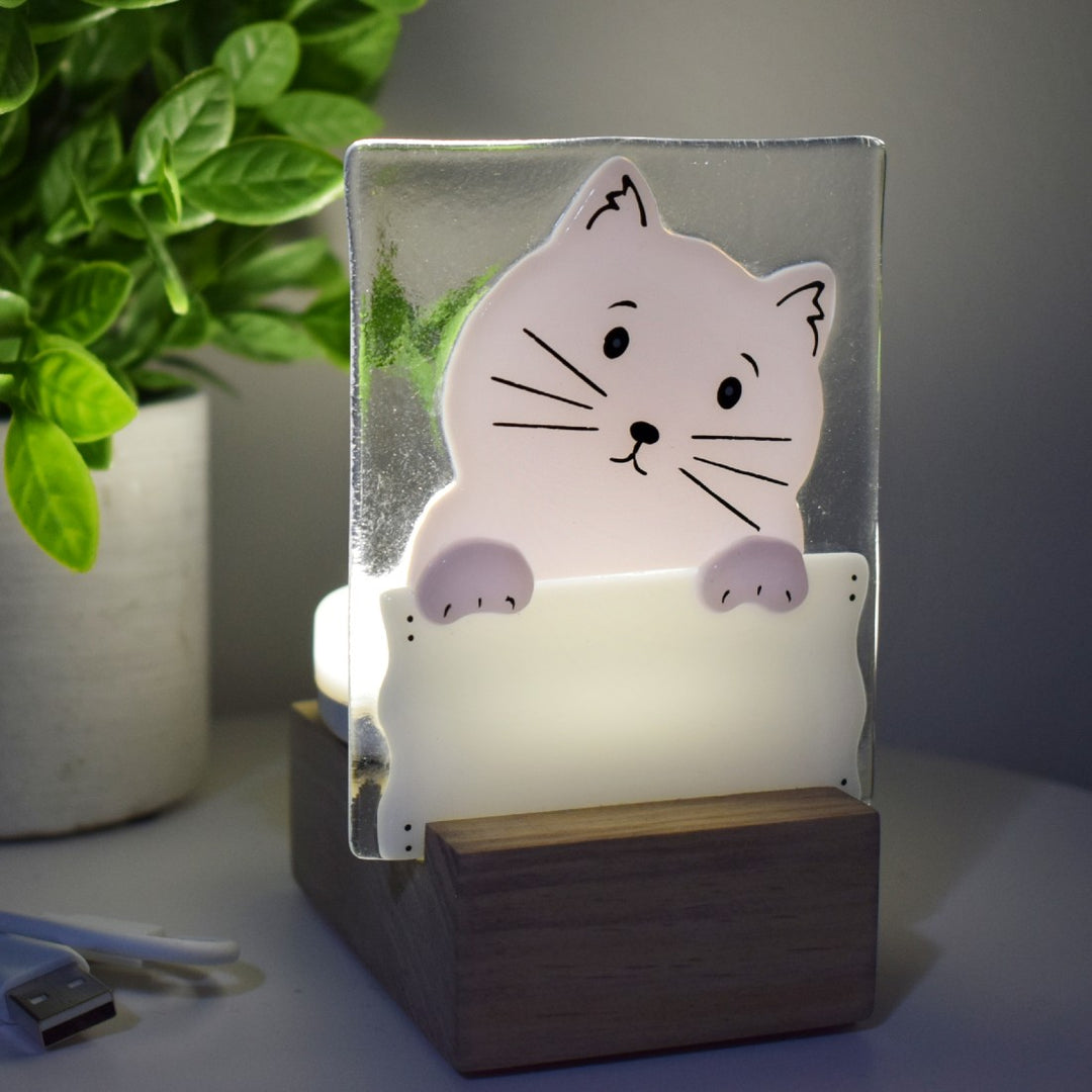 Veilleuse murale - Veilleuse chat pour déplacements nocturnes
