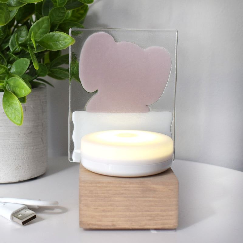 VEILLEUSE - Elephant vieux rose