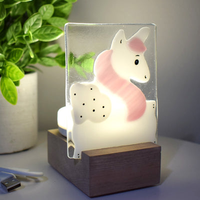 VEILLEUSE - Licorne rose